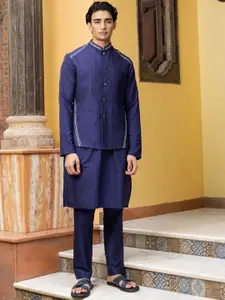 PATR Men Woven Nehru Jacket