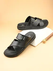 El Paso Men Casual Synthetic Leather Comfort Sandals with Buckle