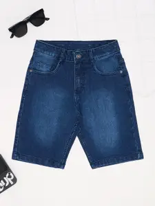 Pantaloons Junior Boys Regular Fit Mid-Rise Denim Shorts