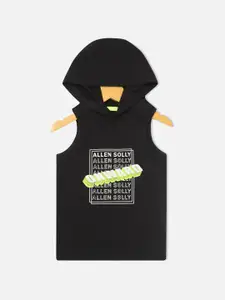 Allen Solly Junior Boys Brand Logo Printed Hooded T-shirt