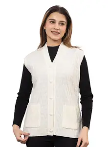 TWENTY ME Women Solid Woollen Sweater Vest