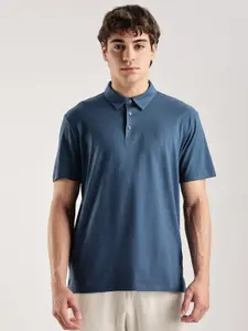 Calvin Klein Jeans Polo Collar Short Sleeves Pure Cotton Casual T-shirt