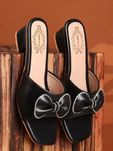 DIPYO Women Solid Synthetic Regular Block Sandals Bows