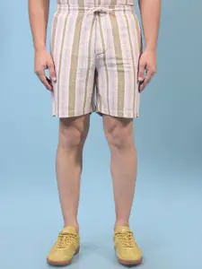 Crimsoune Club Men Striped Slim Fit Technology Shorts