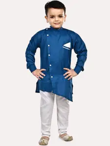 Superminis Boys Regular Pure Cotton Kurta with Pyjamas