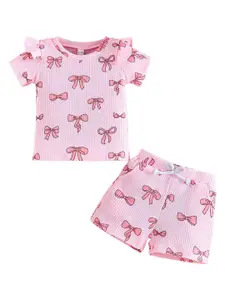 StyleCast x Revolte Girls Printed Short Sleeves T-shirt With Shorts