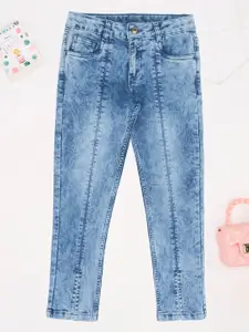 Pantaloons Junior Girls Regular Fit Mid-Rise Heavy Fade Jeans