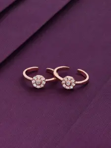 KAI JEWEL Rose Gold-Plated Toe Rings