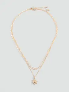 MANGO Women Set Of 2 Minimal Chain with Pendant
