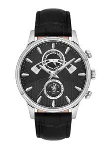 SANTA BARBARA POLO & RACQUET CLUB Men Dial & Leather Straps Analogue Watch SB.1.10593-2