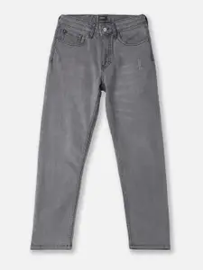 Allen Solly Junior Boys Straight Fit Low Distress Light Fade Stretchable Jeans