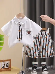 StyleCast x Revolte Boys Printed Shirt With Shorts