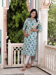 Jevi Prints Women Floral Printed Indie Florals Kurta