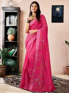 Satrani Women Ethnic Motifs Pure Linen Saree