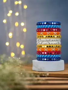 Taasha Craft Set Of 12 Thread Bangles