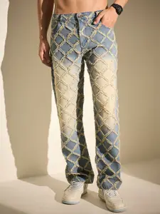 FUGAZEE Men Straight Fit Mid-Rise Heavy Fade Jeans
