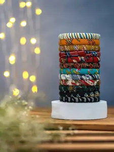 Taasha Craft Set Of 12 Thread Bangles