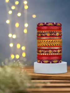 Taasha Craft Set Of 12 Handcrafted Cotton Thread Bangles
