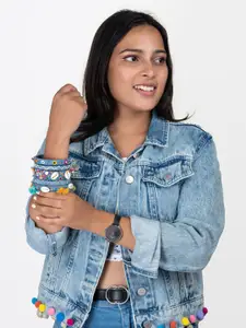 Taasha Craft Set Of 5 Embellished Bangles