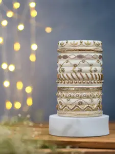 Taasha Craft Set Of 12 Handcrafted Cotton Thread Bangles