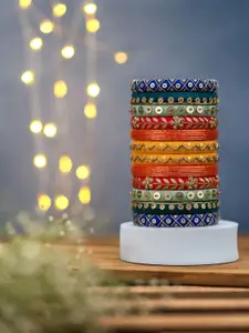 Taasha Craft Kashyapi Set Of 12 Cotton Thread Bangles