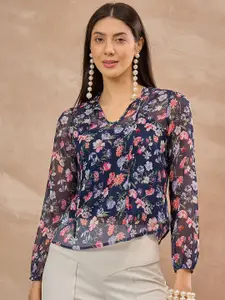 all about you Women Floral Print V-Neck Top