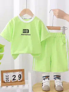 StyleCast x Revolte Boys Printed Round Neck Short Sleeves T-shirt With Shorts