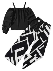 StyleCast x Revolte Girls Shoulder Straps Top With Trousers