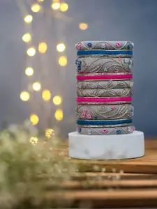 Taasha Craft Ritika Set Of 10 Thread Bangles