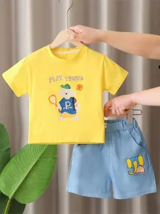 StyleCast x Revolte Boys Printed Short Sleeves T-shirt With Shorts