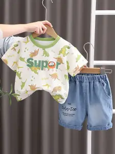 StyleCast x Revolte Boys Animal Graphic Printed T-shirt With Shorts