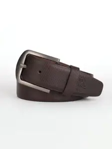 Kara Men Textured Leather Formal Belt
