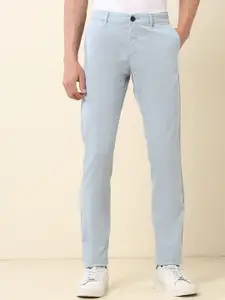 U.S. Polo Assn. Men Slim Fit Mid-Rise Chinos Trousers