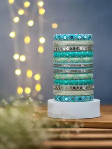 Taasha Craft Reva Set Of 12 Thread Bangles