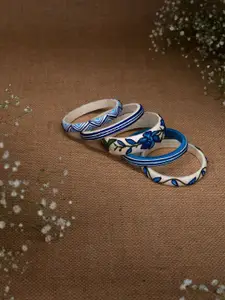 Taasha Craft Set Of 5 Threaded Bangles