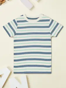 max Boys Striped Pockets Cotton T-shirt