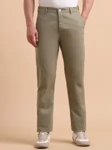 U.S. Polo Assn. Men Slim Fit Mid-Rise Chinos Trousers