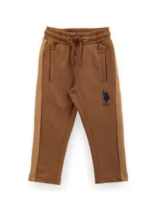 U.S. Polo Assn. Kids Boys Side Striped Track Pants