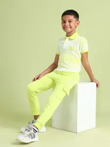 U.S. Polo Assn. Kids Boys Fleece Lined Cargo Style Joggers