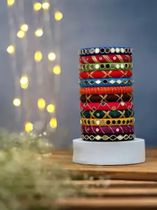 Taasha Craft Set Of 12 Plastic Bangles