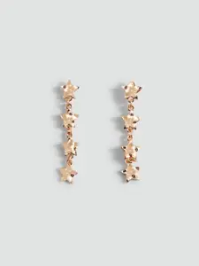 MANGO Star-Shaped Drop Earrings