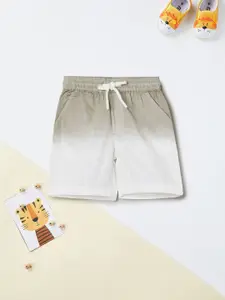 max Boys Ombre Mid-Rise Cotton Above Knee Shorts