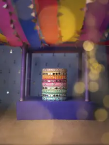 Taasha Craft Set Of 9 Embellished Bangles