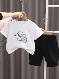 StyleCast x Revolte Boys Printed Short Sleeves T-shirt With Shorts