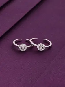 KAI JEWEL Rhodium-Plated Toe Rings