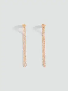 MANGO Star-Shaped Drop Earrings