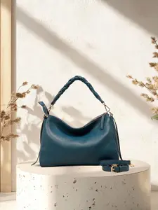 Hidelle Leather Bucket Satchel