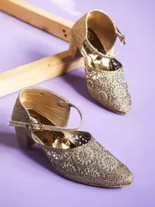 Froh Feet Women Embellished Party Block Sandals