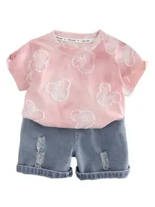 StyleCast x Revolte Boys Printed Short Sleeves T-shirt With Shorts