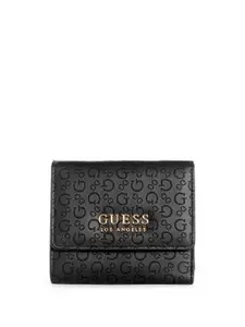 GUESS Women KOLT Textured Three Fold Wallet